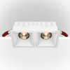 Metalowa lampa wpust sufitowy Alfa DL043-02-15W4K-SQ-W LED 30W 4000K biały