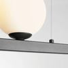 Wisząca lampa jadalniana Garda 1099L1 nad stół czarna biała