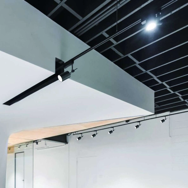 LAMPA sufitowa Stick Track Nero Orlicki Design metalowa OPRAWA do systemu szynowego 1-fazowego czarna