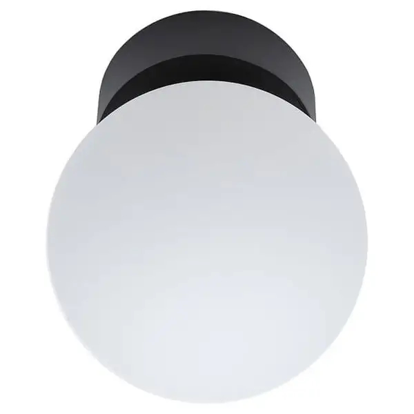 Sufitowa lampa Kier 10302 kulista do sypialni czarna biała