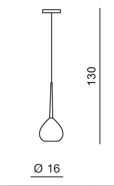 Wisząca lampa mininalistyczna Aga do salonu czarna biała