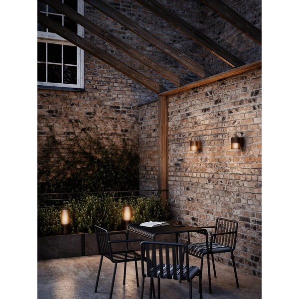 Lampa stojąca słupek ALUDRA 2118028261 IP44 do ogrodu brązowy