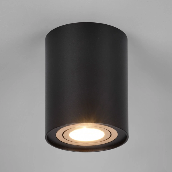 Sufitowa lampa do przedpokoju COOKIE 612900180 Trio sopel czarny złoty