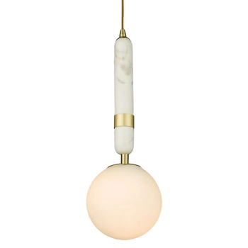 Wisząca lampa La Spezia P01329BR Cosmolight nowoczesna kula szklana do salonu