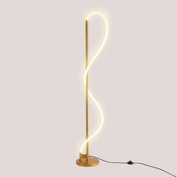 Podłogowa lampa Spirali ABR-EOS-G-30W Abruzzo LED 30W 3000K wąż złoty