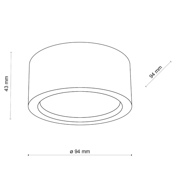 Lampa nasufitowa do kuchni Eve 10123 okrąg round eco drewniana