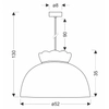 Lampa wisząca z abażurem Rossini 31-39408 Candellux koronkowa biała