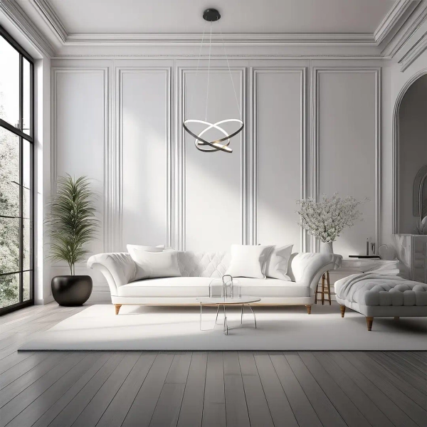 Lampa wisząca ringi EMPOLI ML1573 LED 55W 4000K czarne