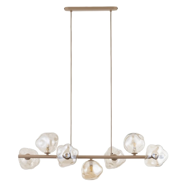 Wisząca lampa do jadalni Lava Sabia 11109 szklane kule beżowy