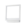 Minimalistyczna lampa ścienna Opera LED 18W 3000K do salonu biała