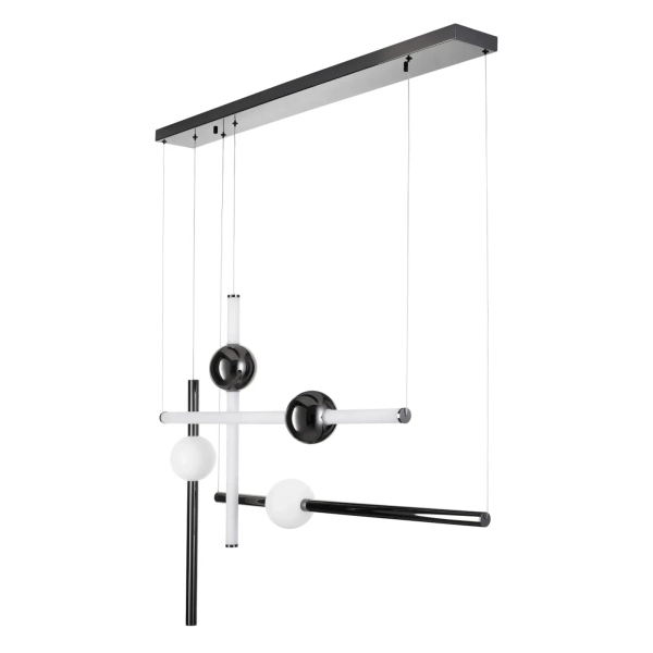 Wisząca lampa loftowa O-LINE LED 44W 3000K listwy nad stół ST-1691L-4 BLACK