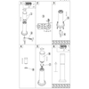 Stojąca LAMPA zewnętrzna BOSTON 3158W Globo ogrodowy słupek outdoor IP44 brązowy
