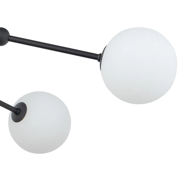 Lampa sufitowa szklane kule Fairy 4855 TK Lighting metalowa czarna biała
