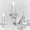 Klasyczna lampa wisząca Finsbury 73598 na łańcuchu świecznikowa srebrna
