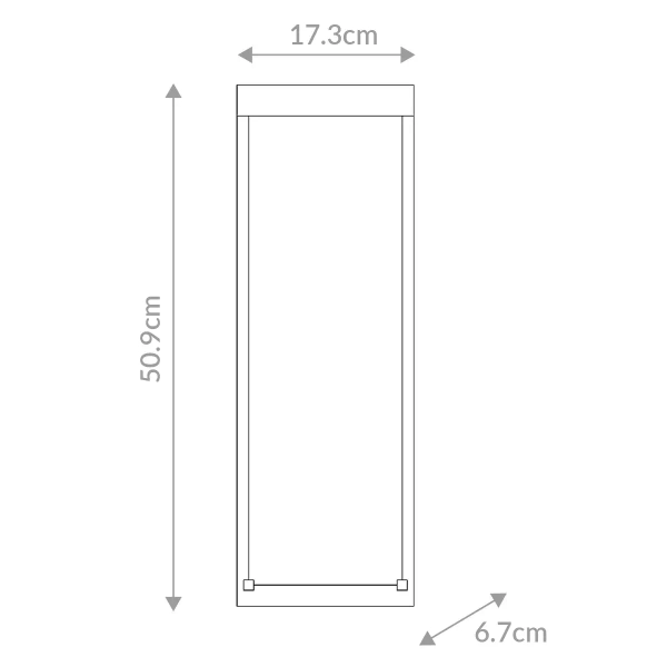Elewacyjna lampa ścienna Kabo QN-KABO-M-BK LED 10W 3000K IP44 czarny