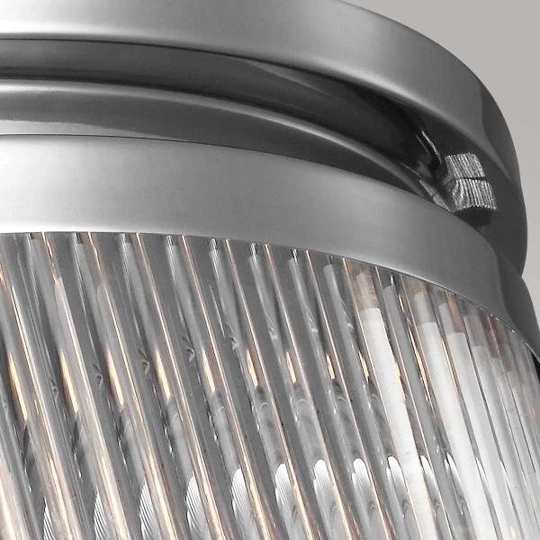 LAMPA sufitowa FE-PAULSON-F-M Elstead FEISS metalowa OPRAWA plafon okrągły IP44 polerowany chrom przezroczysty
