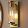 Łazienkowa lampa ścienna L&-194075 Light& tuba szklana IP44 mosiądz