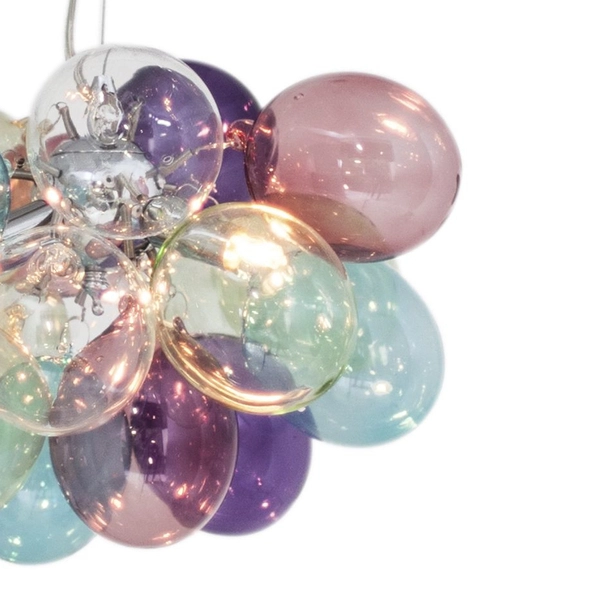 Szklana lampa wisząca Gross 4200640-7000 By Rydens kolorowe bańki