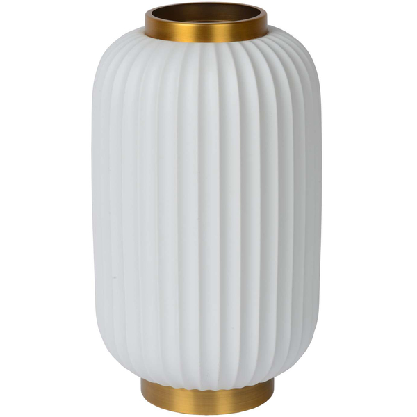 Stojąca LAMPKA stołowa GOSSE 13535/34/31 Lucide porcelanowa LAMPA plisowana angielska biała