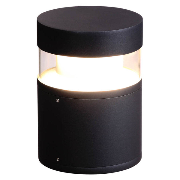 Słupek ogrodowy tuba Marcon OFL-6552-25-4K Italux LED 12W 4000K IP54 czarny