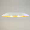 Wisząca lampa do jadalni Gondola M 40637 Sigma z żywicy biała złota