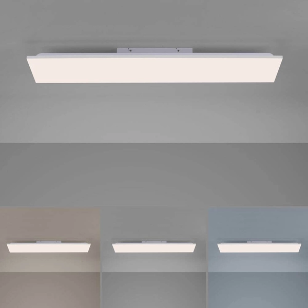 Sufitowa lampa prostokątna Canvas LED 32W biała nad łóżko