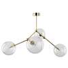 Natynkowa lampa Fairy 10070 bubbles metalowa przezroczysta złota