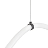 Lampa wisząca nowoczesna SNAKE MD1021-5 biała czarna metal PVC 72W 3000K 5M wąż ledowy