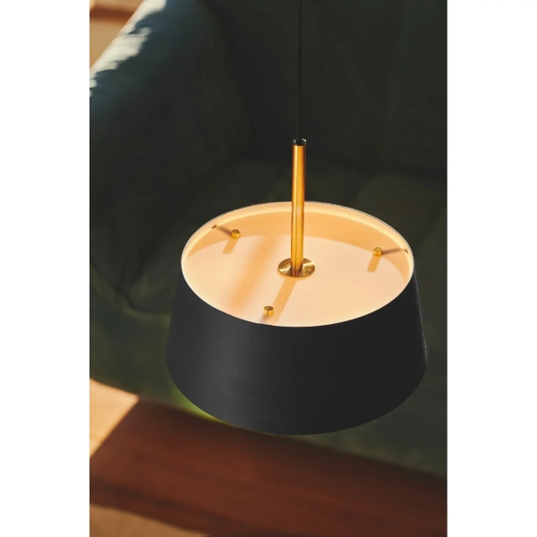 Okrągła lampa wisząca Clasi 2312603003 do salonu czarny