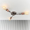 Lampa sufitowa do salonu Hal 76124 regulowana miedziany cyna