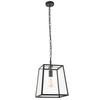 Lampa wisząca do salonu Hurst 101541 szklana czarny przezroczysty
