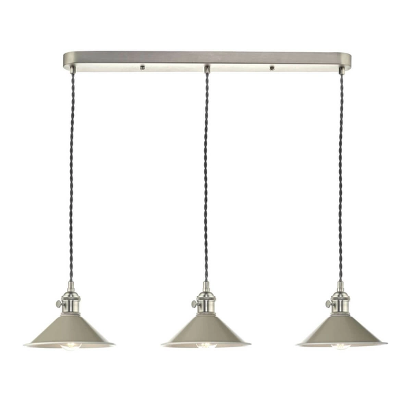 Kuchenna lampa wisząca HAD3661-06 Dar Lighting metalowa chrom szary