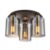 Lampa sufitowa tuba Sardo SPL-5581-3SC-SC-SG Italux szary srebrny