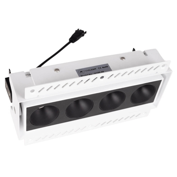 Lampa wpustowa z zasilaczem i modułem LED Modular H180.08 + HM180 4L + HT180 12W ON/OFF Maxlight LED 12W 3000K czarna biała