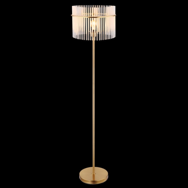 Podłogowa lampa do salonu GORLEY 15698SM glamour złota