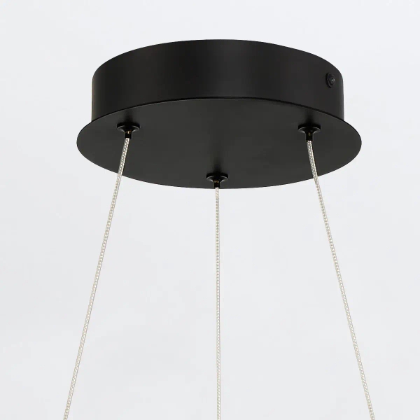 Okrągła lampa wisząca Cadoux QN-CADOUX-P-BK LED 54W 3000K czarny