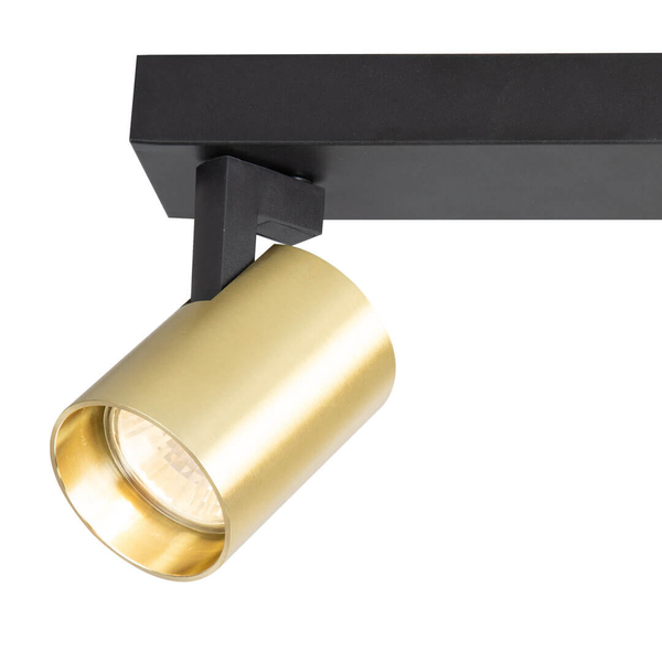 Metalowa lampa nasufitowa Volf ML0680 Milagro z regulacją czarny złoty
