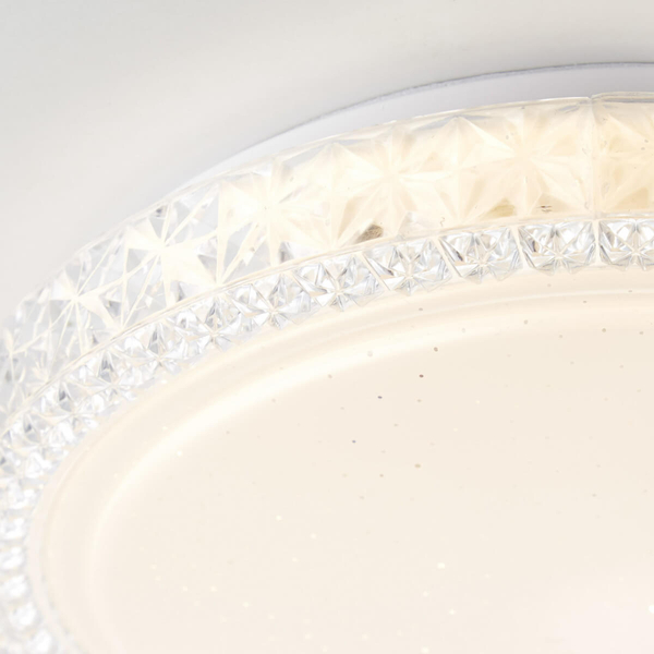 Plafon glamour Badria G96992/05 LED 12W 3000K okrągły biały