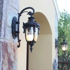 Ogrodowa LAMPA elewacyjna Philadelphia PH2-S-OB Elstead zewnętrzna OPRAWA ścienna retro outdoor IP44 brąz bursztynowa