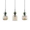 Glamour wisząca lampa na belce Sophia Green 11147 szklana zielony