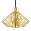 Wisząca lampa metalowa Dolia  A8080-GLD Zumaline druciana złota