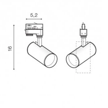 Lampa szynowa Kirke AZ4659 LED 10W 3000K 3-fazowa do sypialni biała