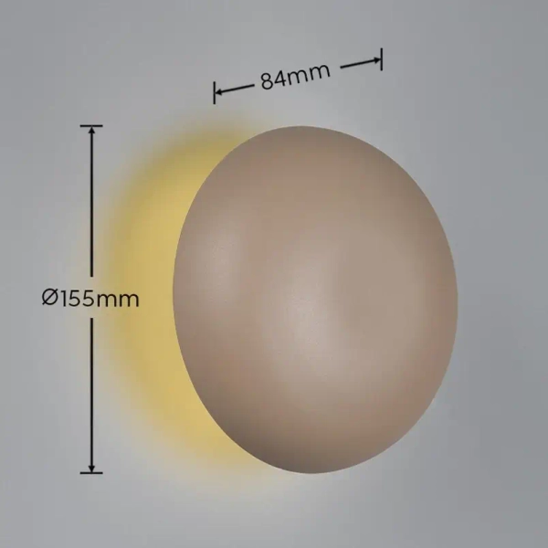 Lampa na ścianę DAVEY R24431143 LED 1,5W 3000K ze ściemniaczem beżowy