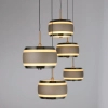 Sterowana pilotem lampa wisząca PURE FALLING RINGS brąz chrom 2504-97 5x8W 2200-5000K CCT