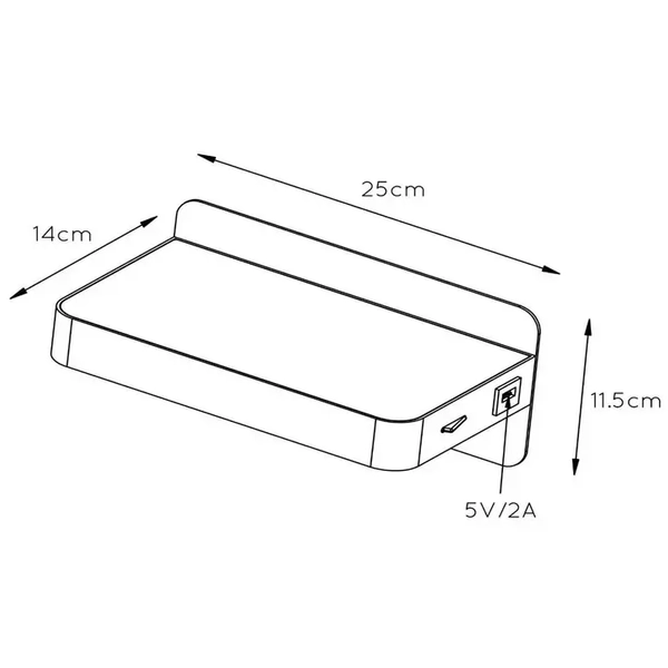 Kinkiet nad łóżko ATKIN 77280/05/31 Lucide LED 5W 2700K usb biały