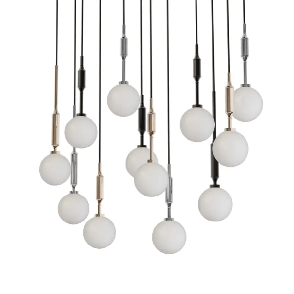 Wisząca lampa molekułowa Ero Multicolor XIV OR86430 kule białe czarne