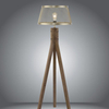 Lampa sypialniana Frederik 11424-60 drewniana z kloszem mosiądz