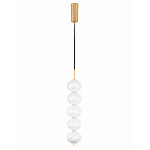 Lampa wisząca TIPUANI LE44624 LED 30W 3000K bombki złota przezroczysta
