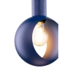 Zwisowa lampa granatowa VITRUM 1xE27 oczko do jadalni nad wyspę 41635