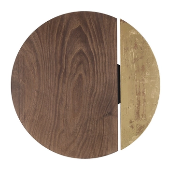 Okrągły kinkiet salonowy Sun 7651 ekologiczny LED 15W 3000K drewno